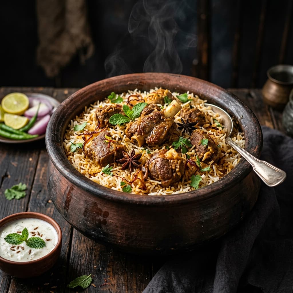 Premium Mutton Biryani 1+1 deal - Best mutton biryani in Salem